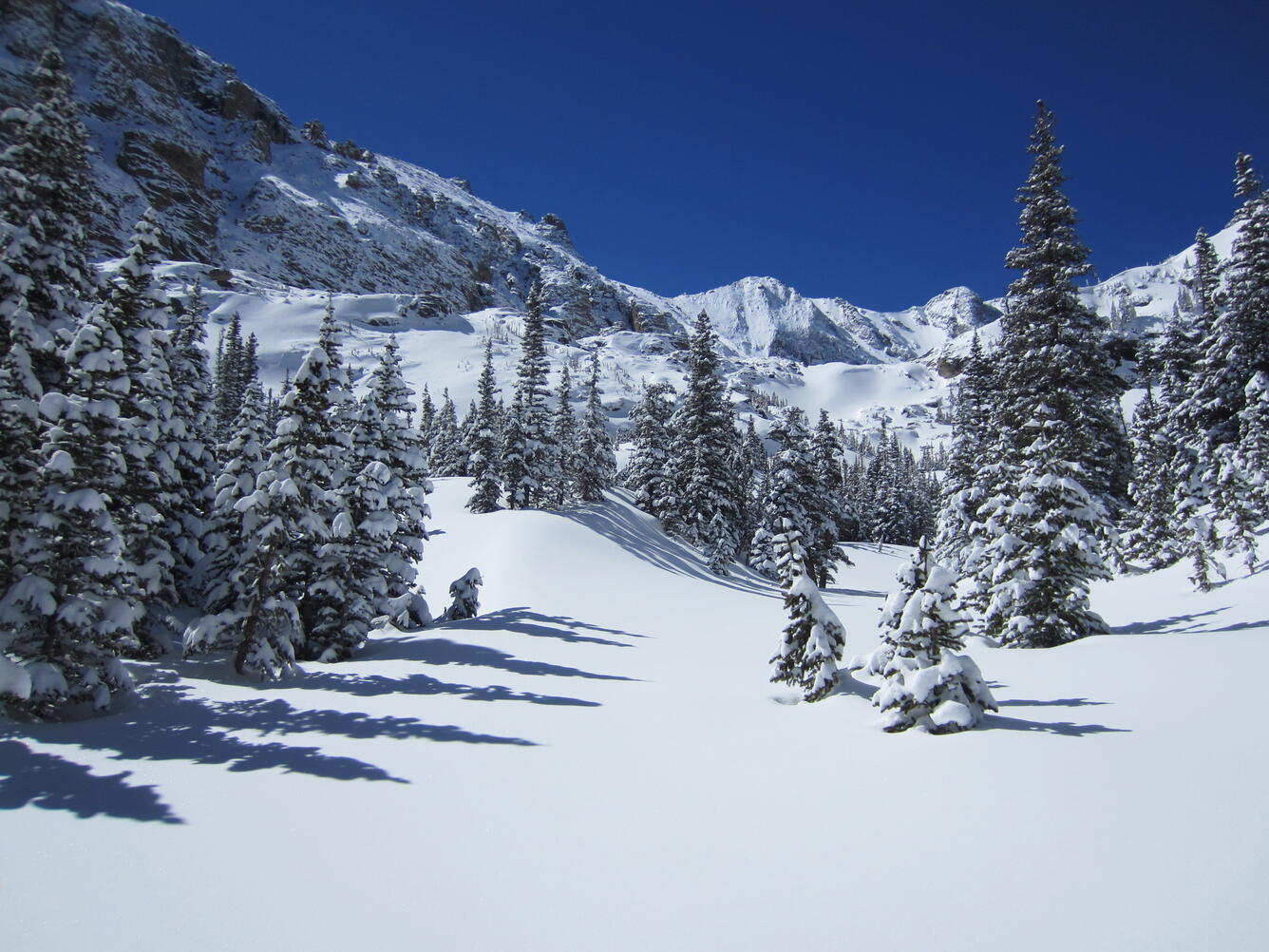 Winter in Loch Vale Watershed, Rocky Mountain National Park, CO 