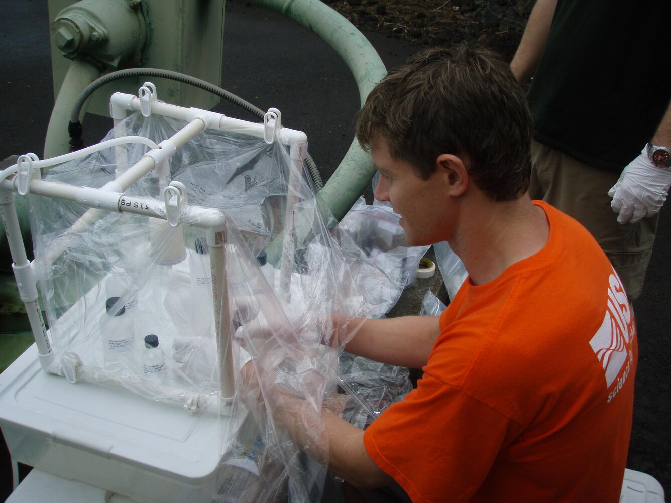 Field filtering of water sample U.S. Geological Survey