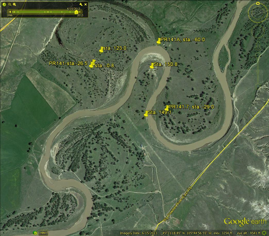 Powder River, MT Cross Section 141P7, 2013 (view A).