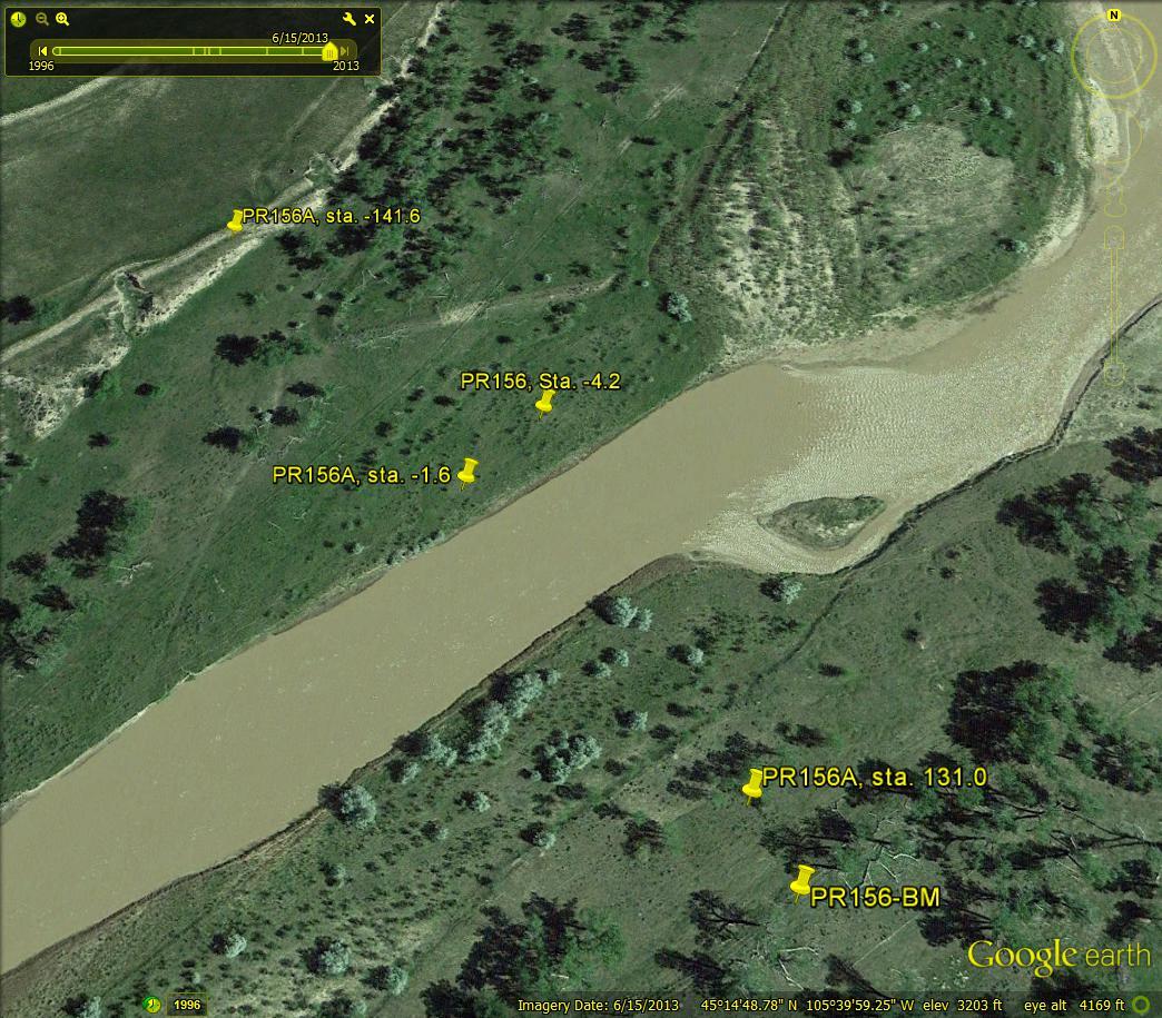Powder River, MT Cross Section 156A, 2013 (view B).