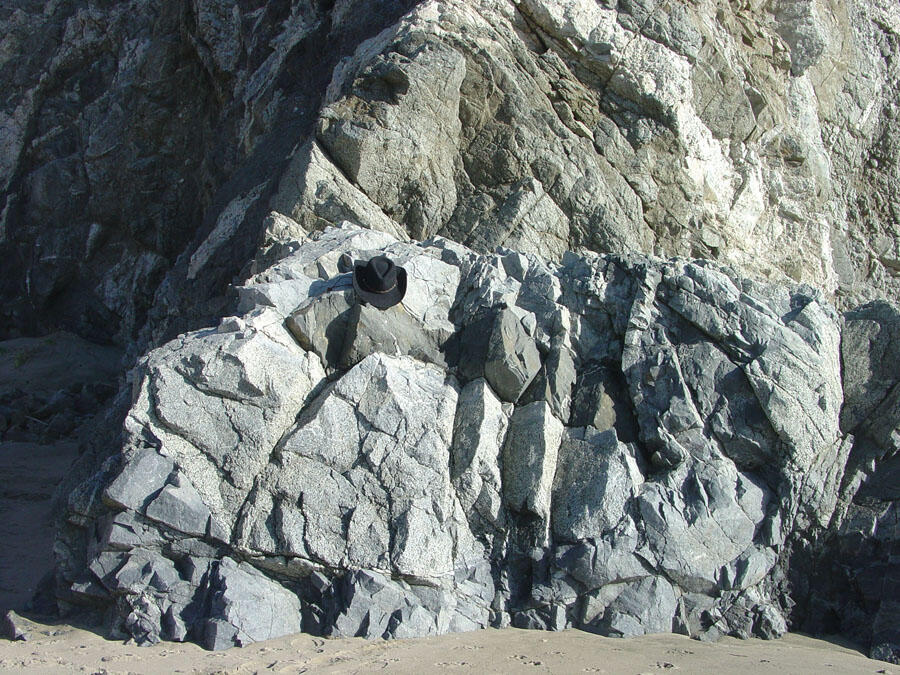 A photo of a rock wall.