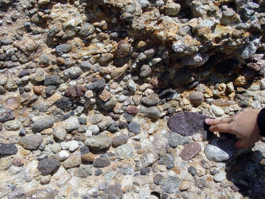 A photo of volcanic rocks.