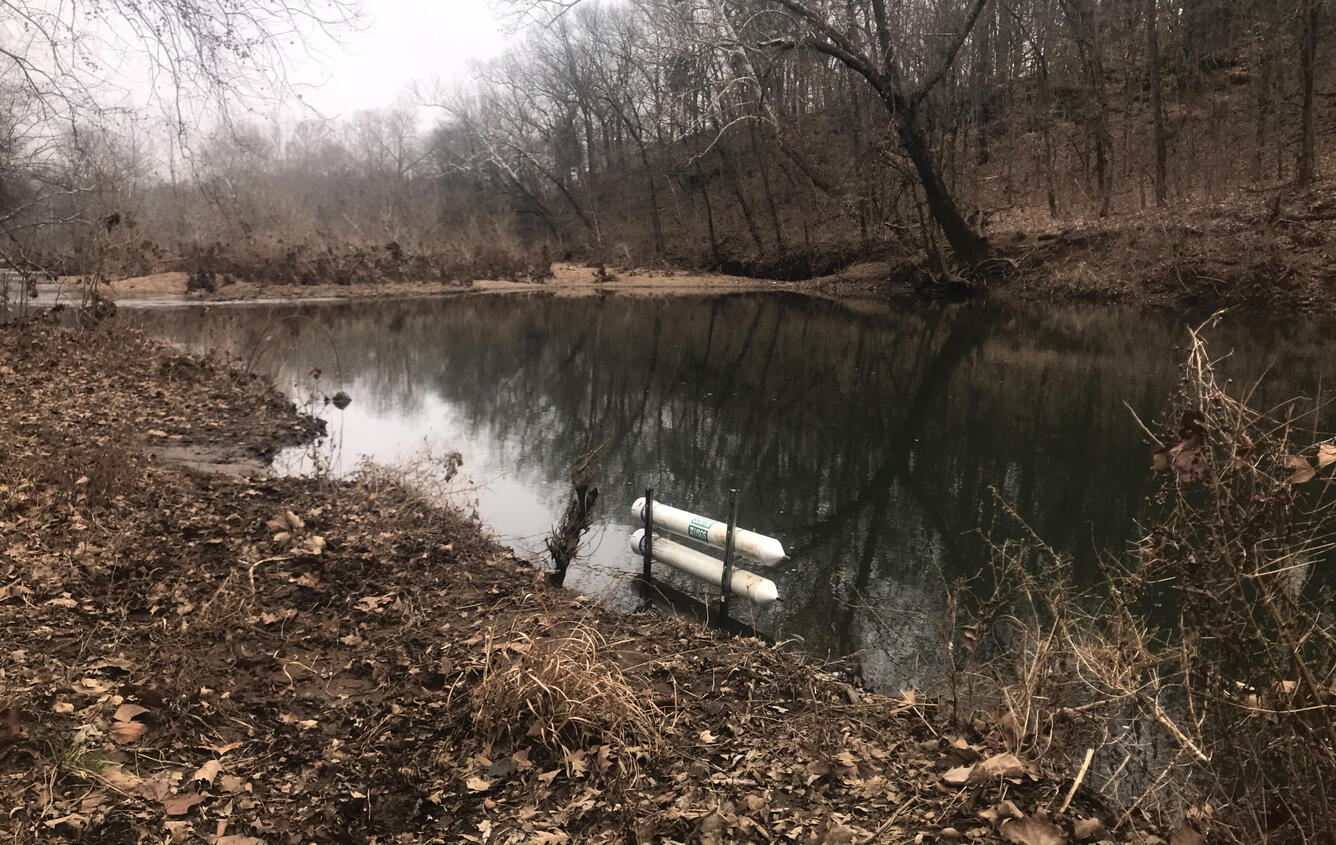 Passive Samplers Installed on Upper Big River