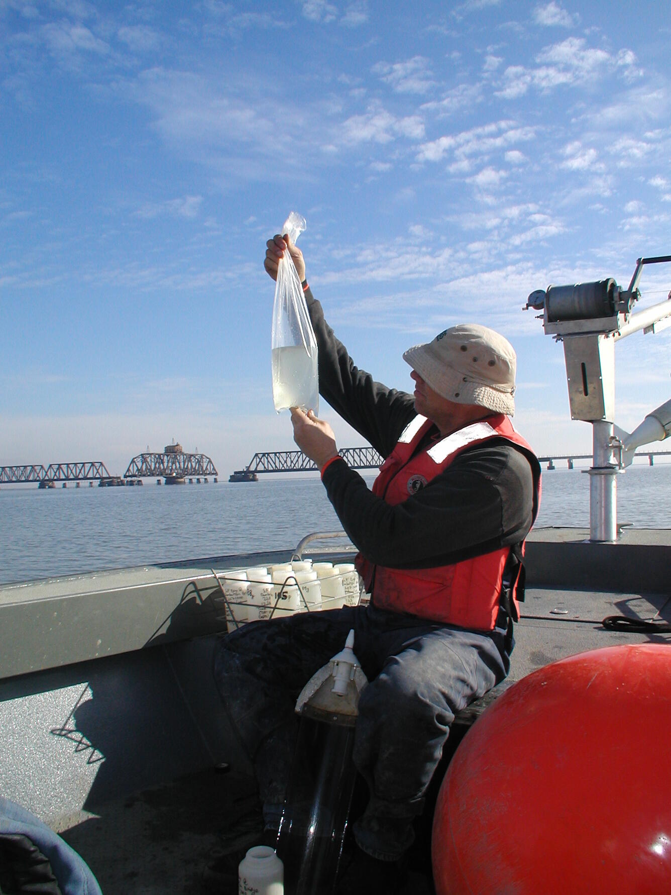 SF Paul Buchanan and sediment sample USGS