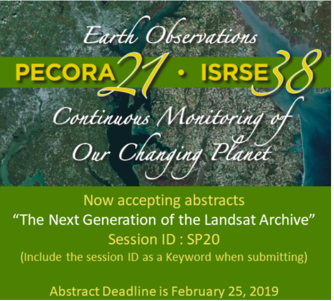 Pecora 21 Landsat Session Abstract Call