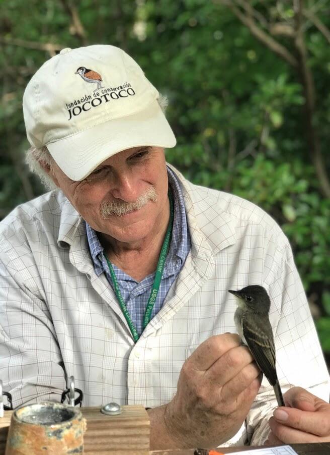 Danny Bystrak holding bird