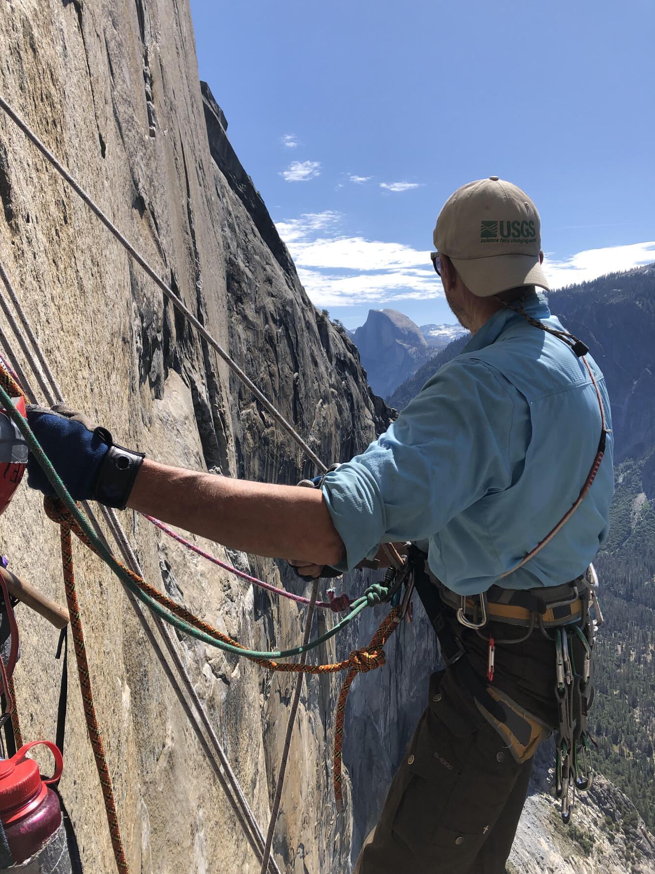 View of Half Dome from approximately 2,000’ up El Capitan (Mescalito)