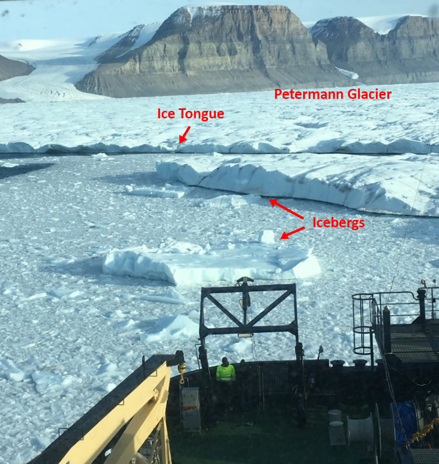 ice tongue of Petermann Glacier