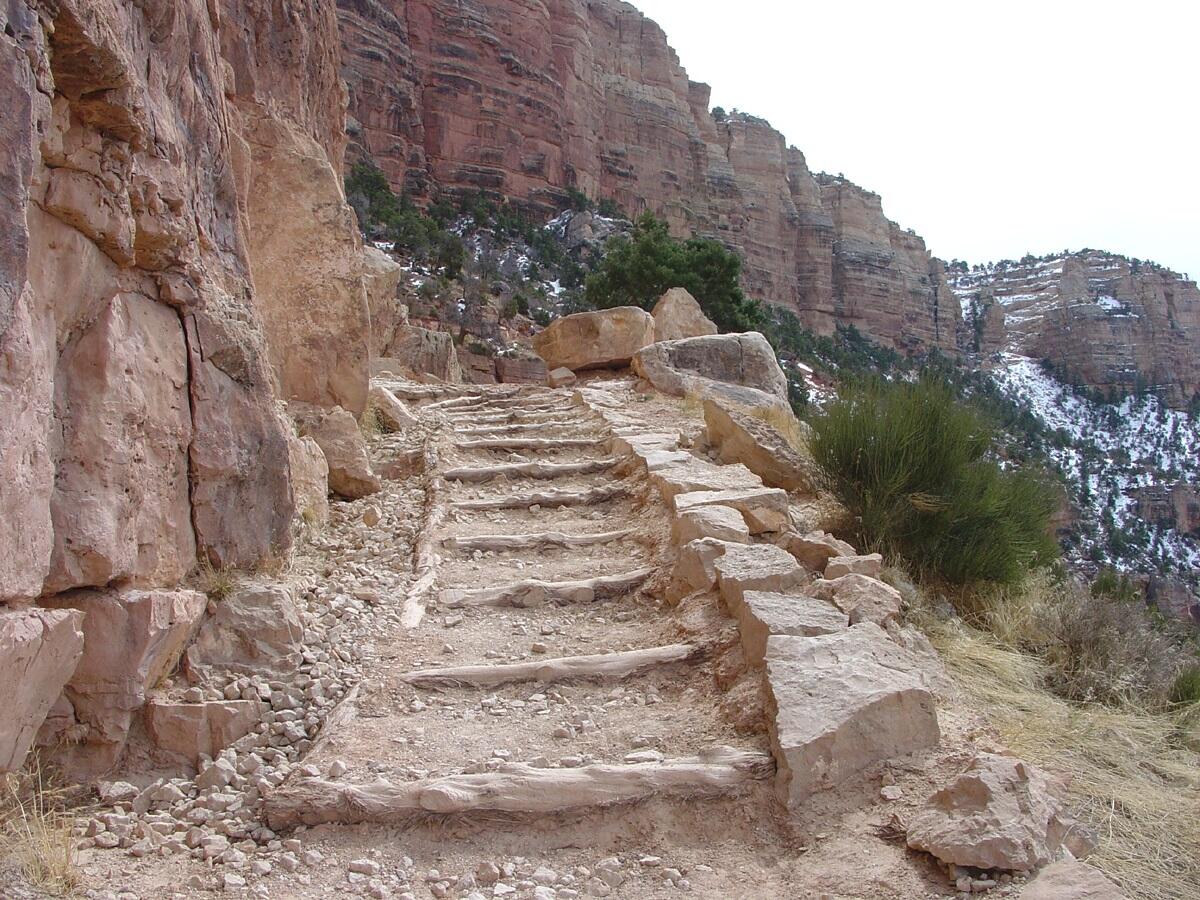 This is a photo of the South Kaibab Trail.