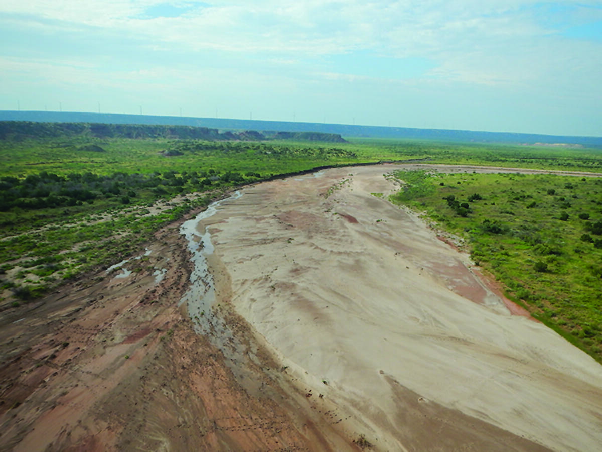 Location is about 11 miles downstream from Farm to Market Road 669 bridge over Double Mountain Fork Brazos River.