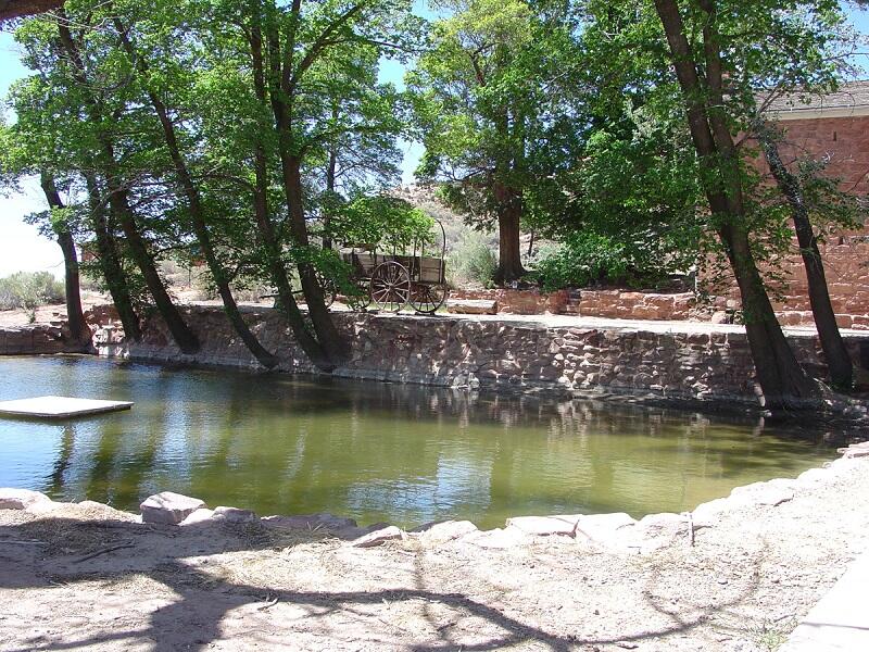 This is a photo of a small pond near Winsor Castle.