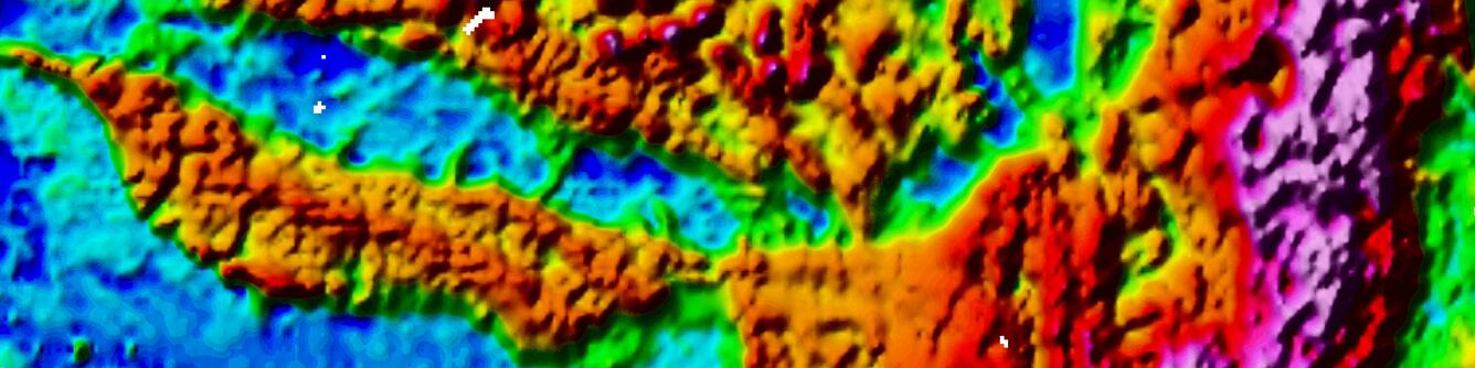 Resistivity map derived from airborne electromagnetic surveys of the East Poplar Oil Field, Williston Basin, Montana