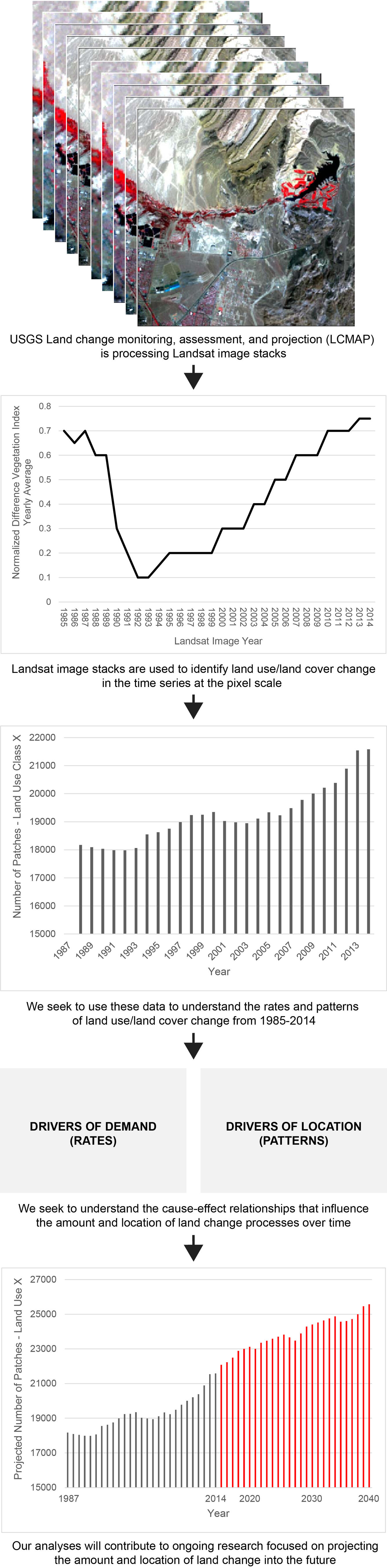 Land change driver workflow diagram