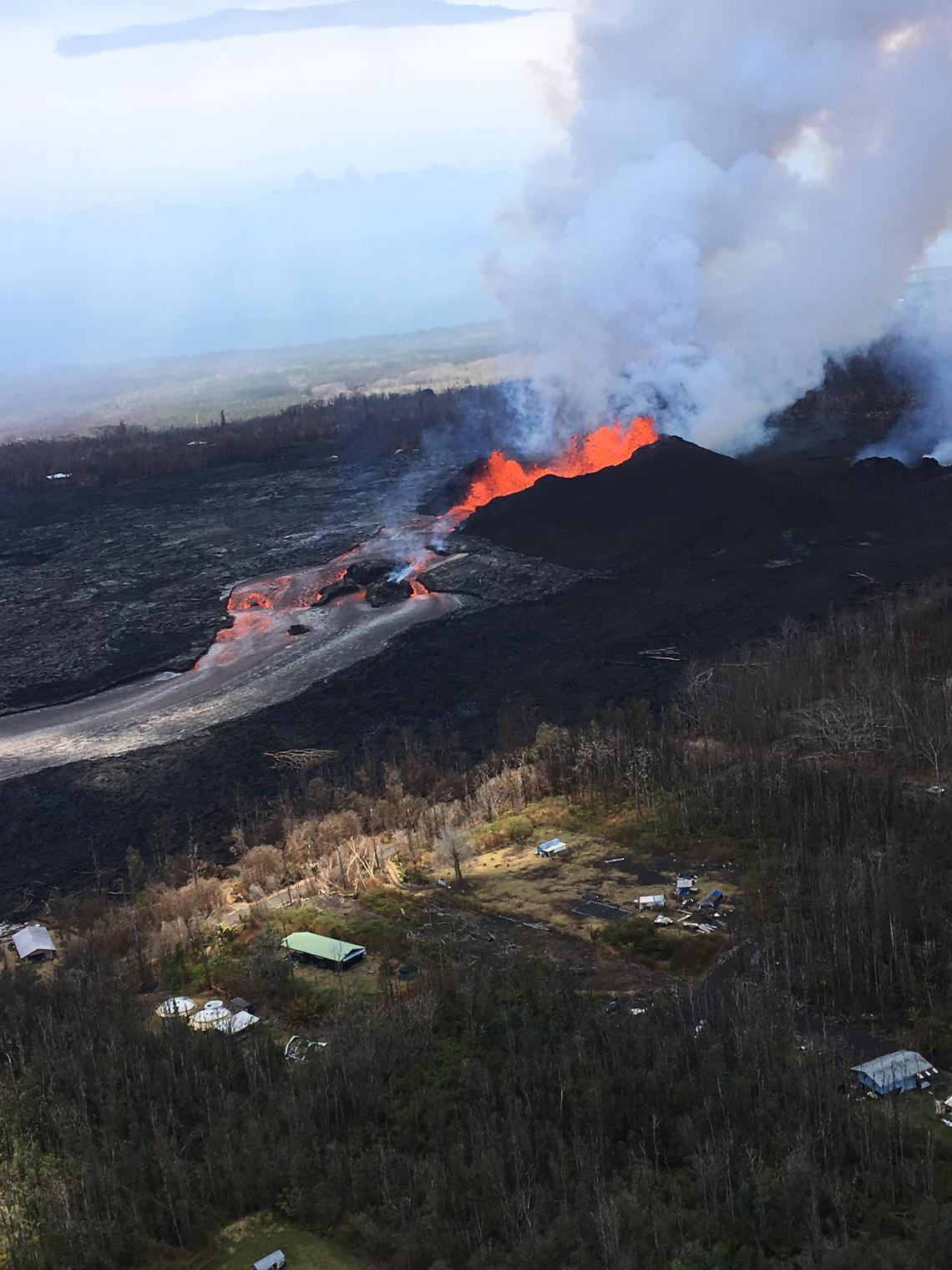Kīlauea’s Lower East Rift Zone in lower Puna, Hawaii