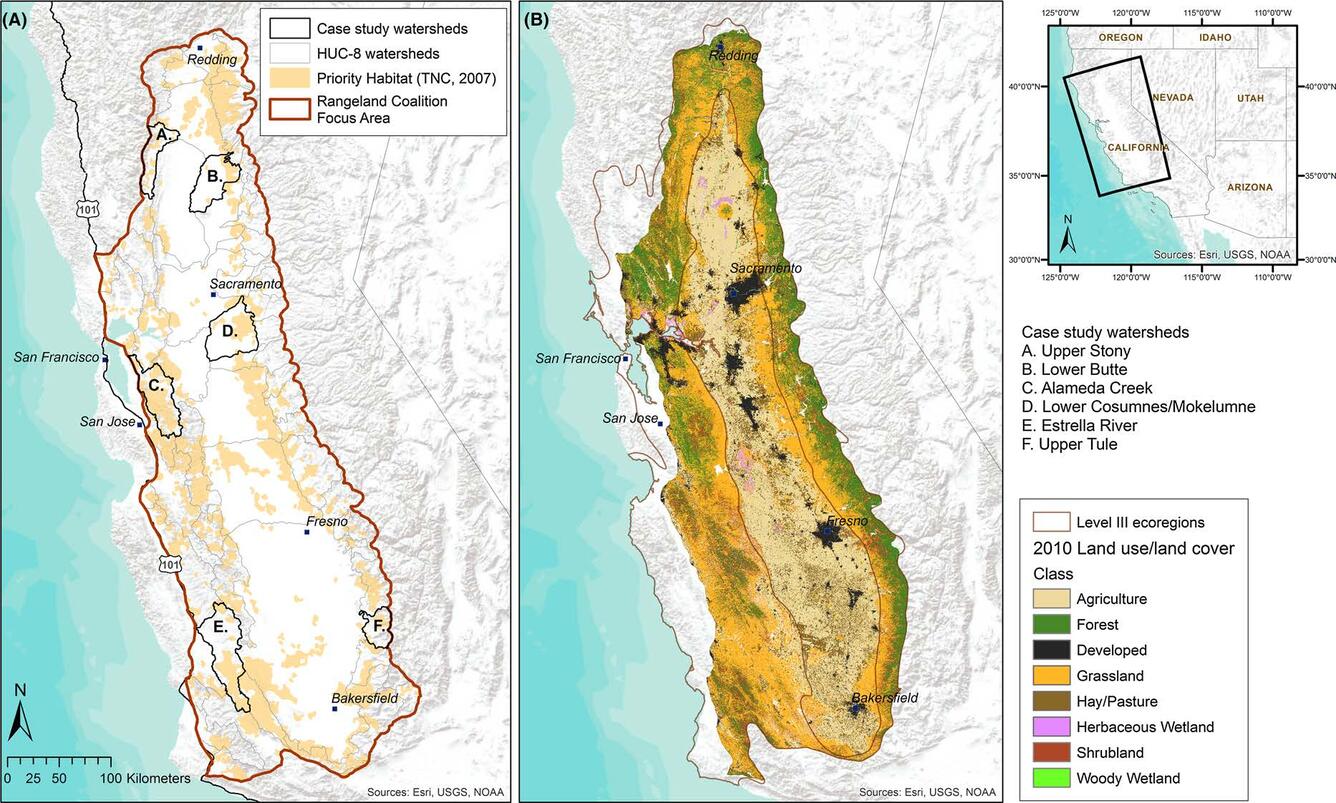 california watershed boundary maps