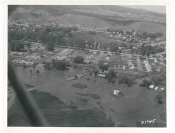 May 23, 1952, Rapid Creek in Rapid City near Canyon Lake