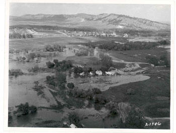 Flooding along Rapid Creek