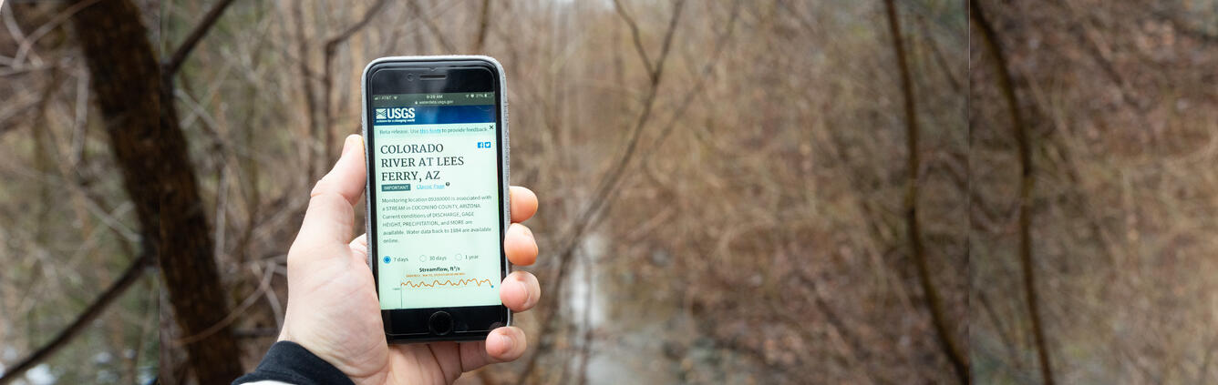 USGS New Real Time Date Pages Mobile Version 2