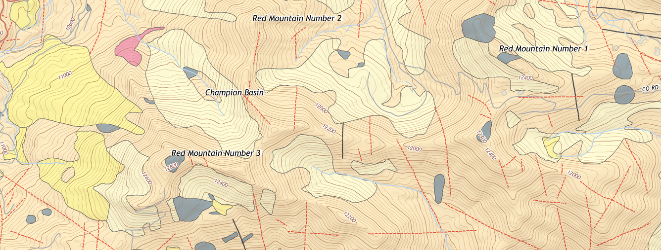 Silverton caldera geologic map