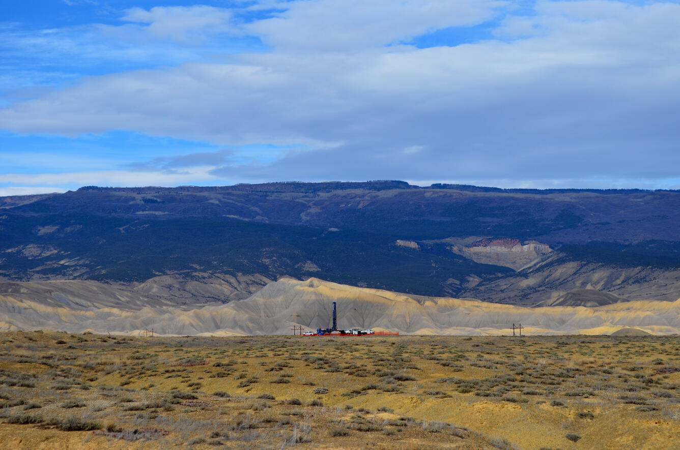 Research Drilling Rig and Landscape