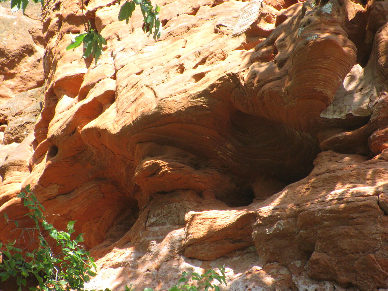 Rush Springs aquifer outcrop near Binger, Oklahoma, 2010. Photograph taken by Shana Mashburn.