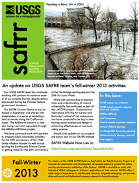 SAFRR Newsletter Fall-Winter 2013 cover