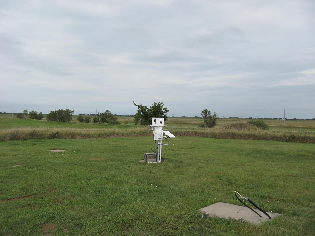 NADP Raingage in an open field