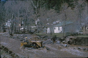 Aftermath of flood in May 1965 in Deadwood
