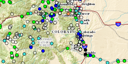 Current conditions for Colorado