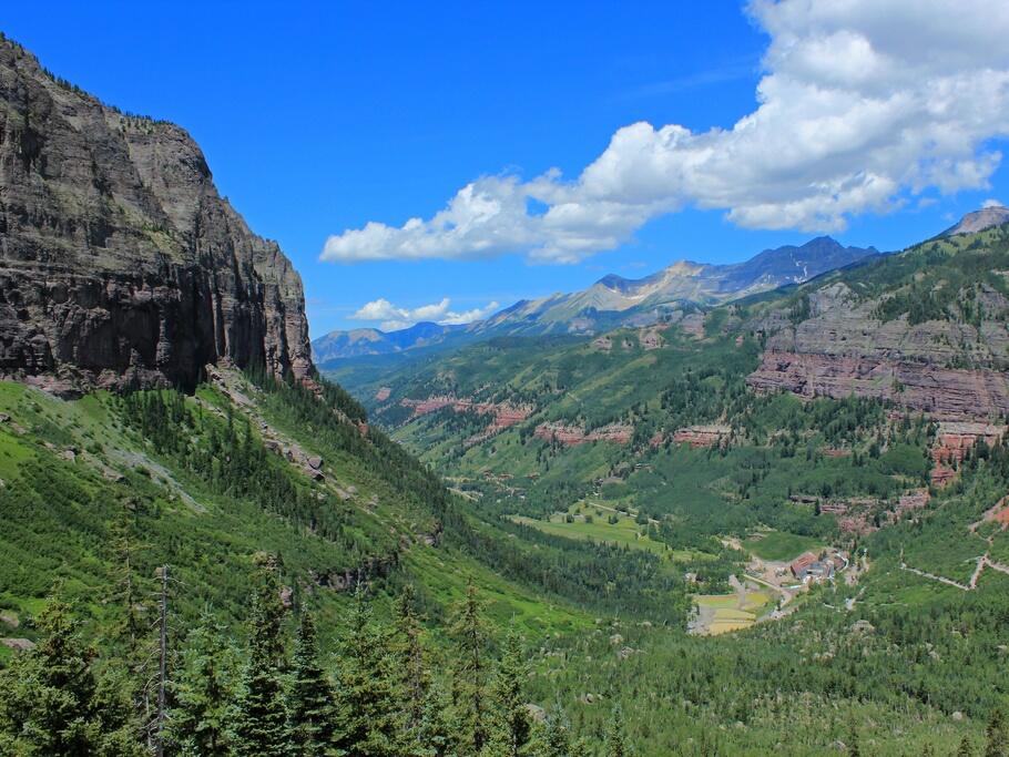 San Miguel River Valley in Colorado