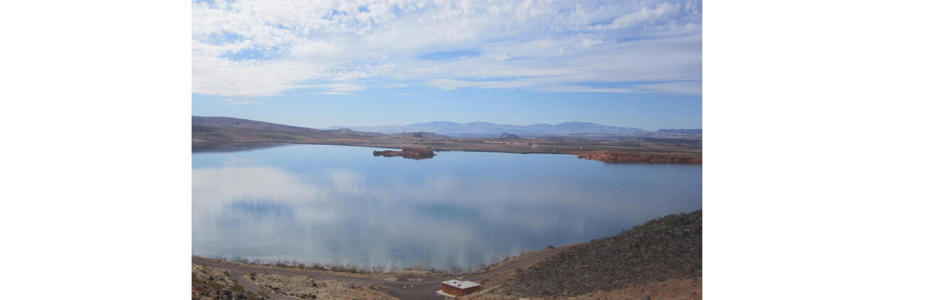 Sand Hollow Reservoir in morning light