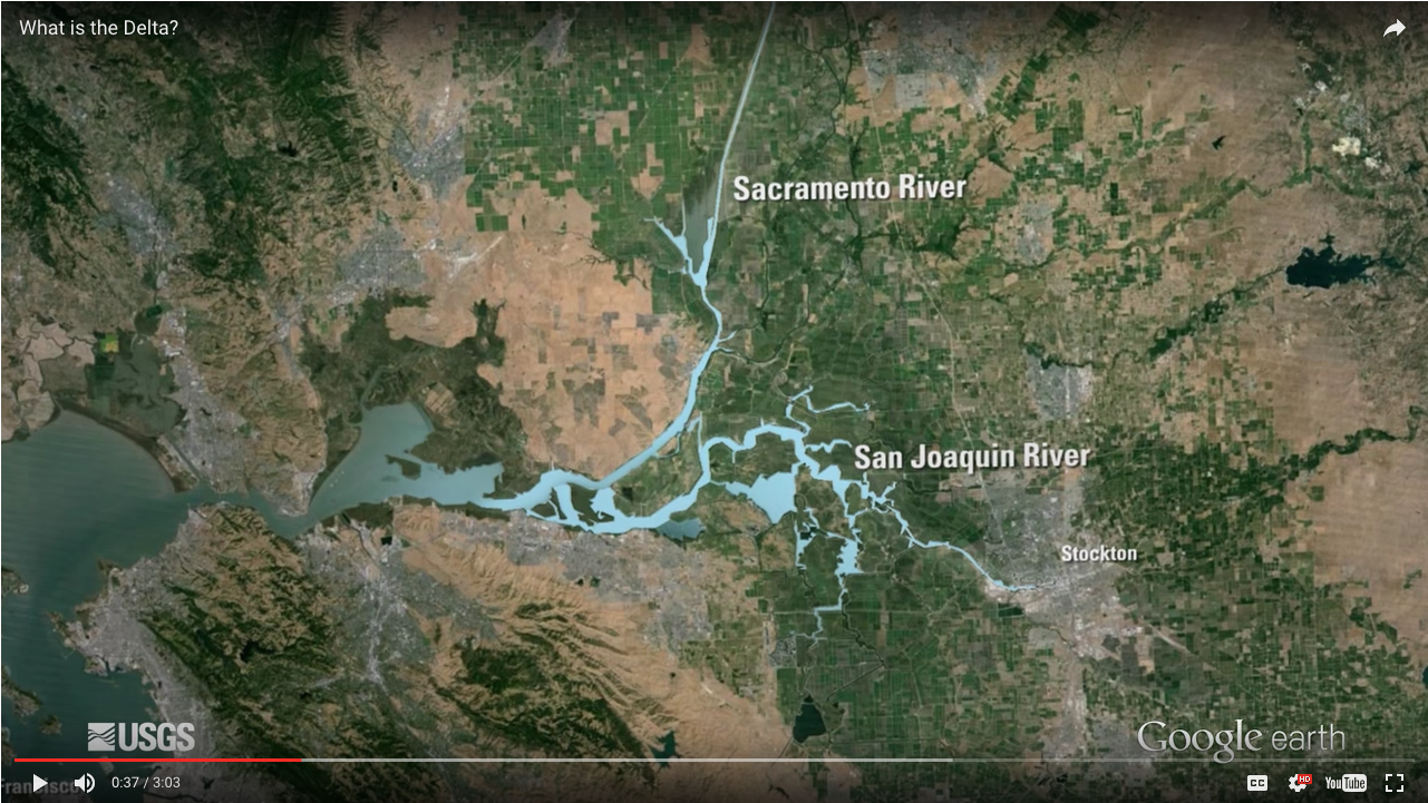 an Francisco Bay and Sacramento-San Joaquin Delta Estuary Overview Video Screenshot of geospatial area