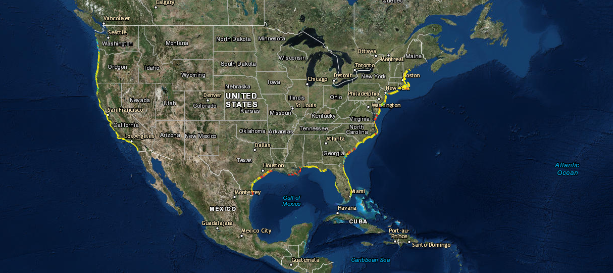 Coastal Change Hazards Portal Interactive Mapper screen grab