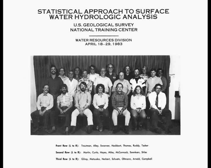 Statistical Approach to Surface Water Hydrologic Analysis