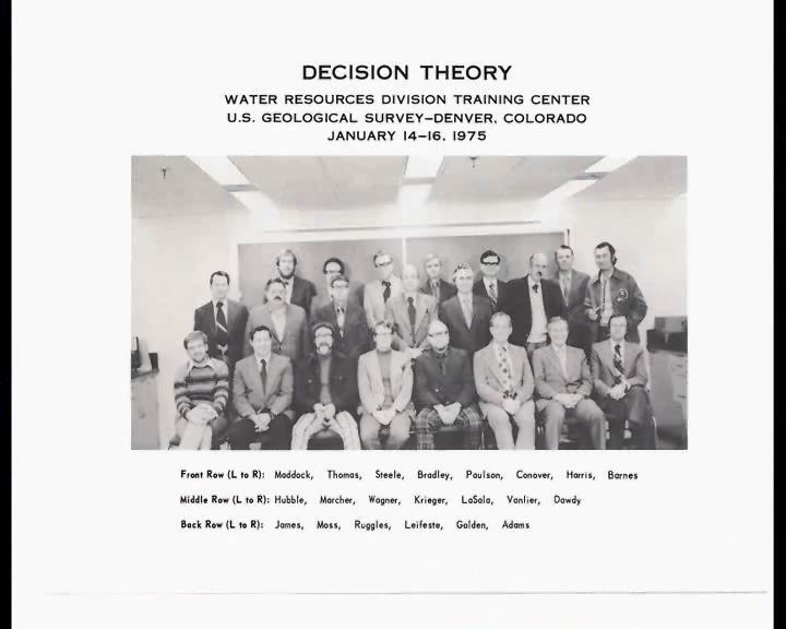 Decision Theory 1975