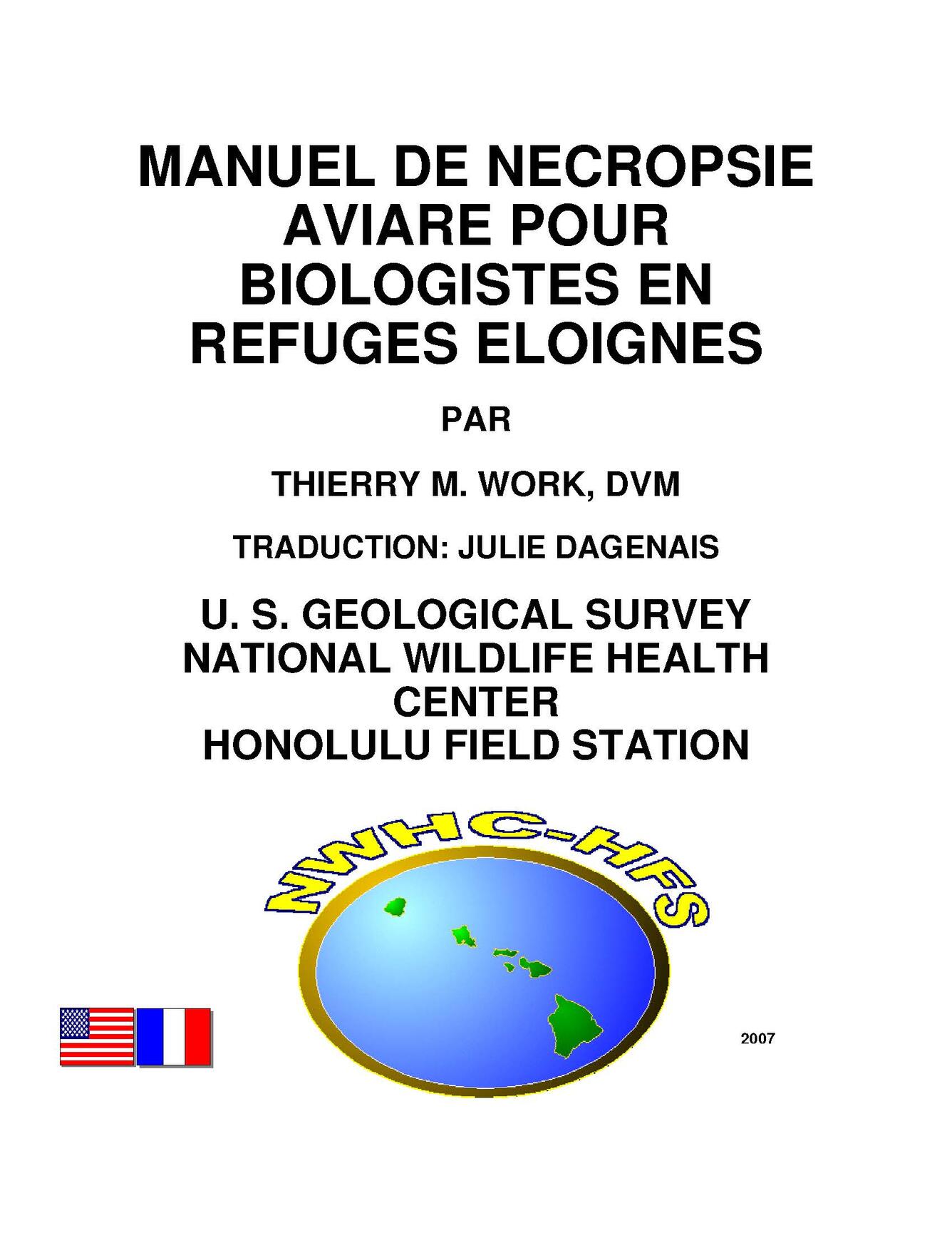 Sea bird necropsy manual French