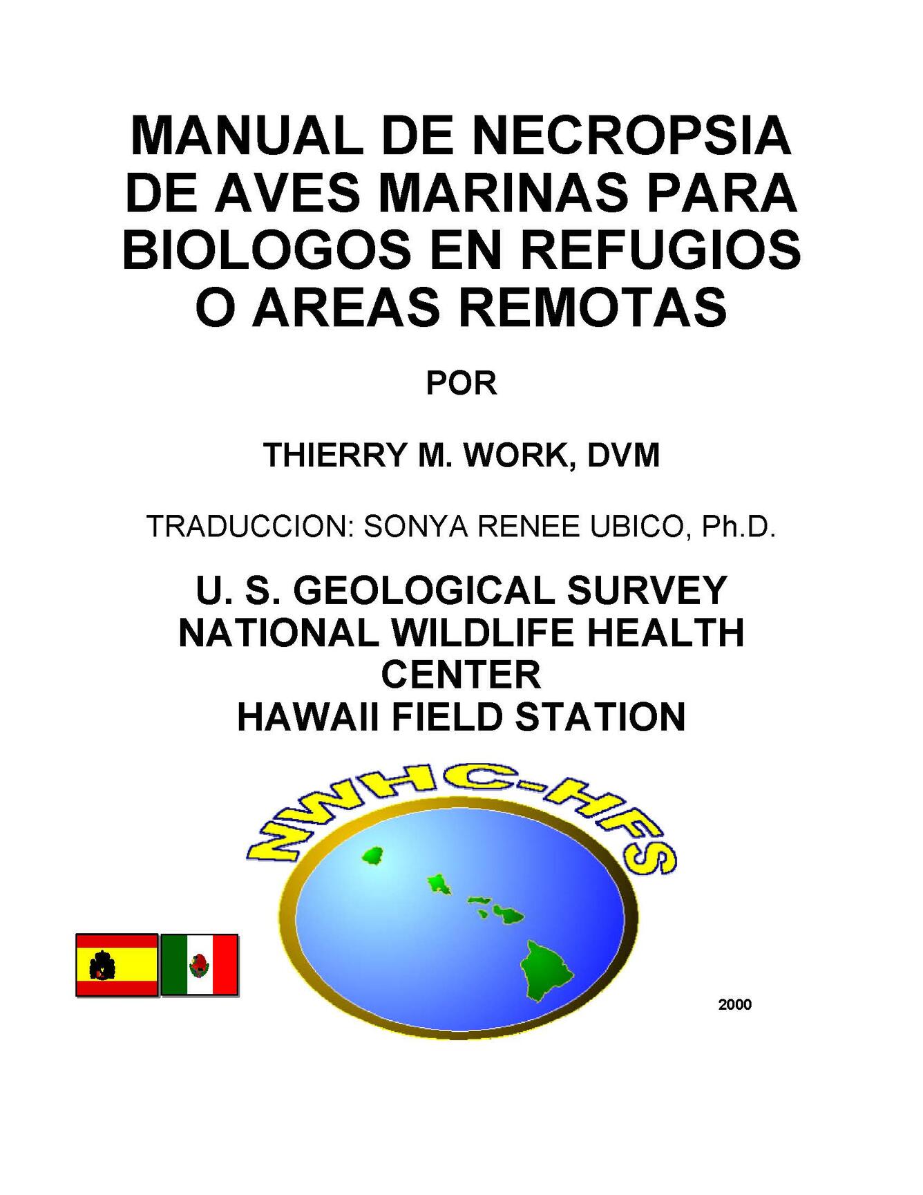 Sea bird necropsy manual Spanish