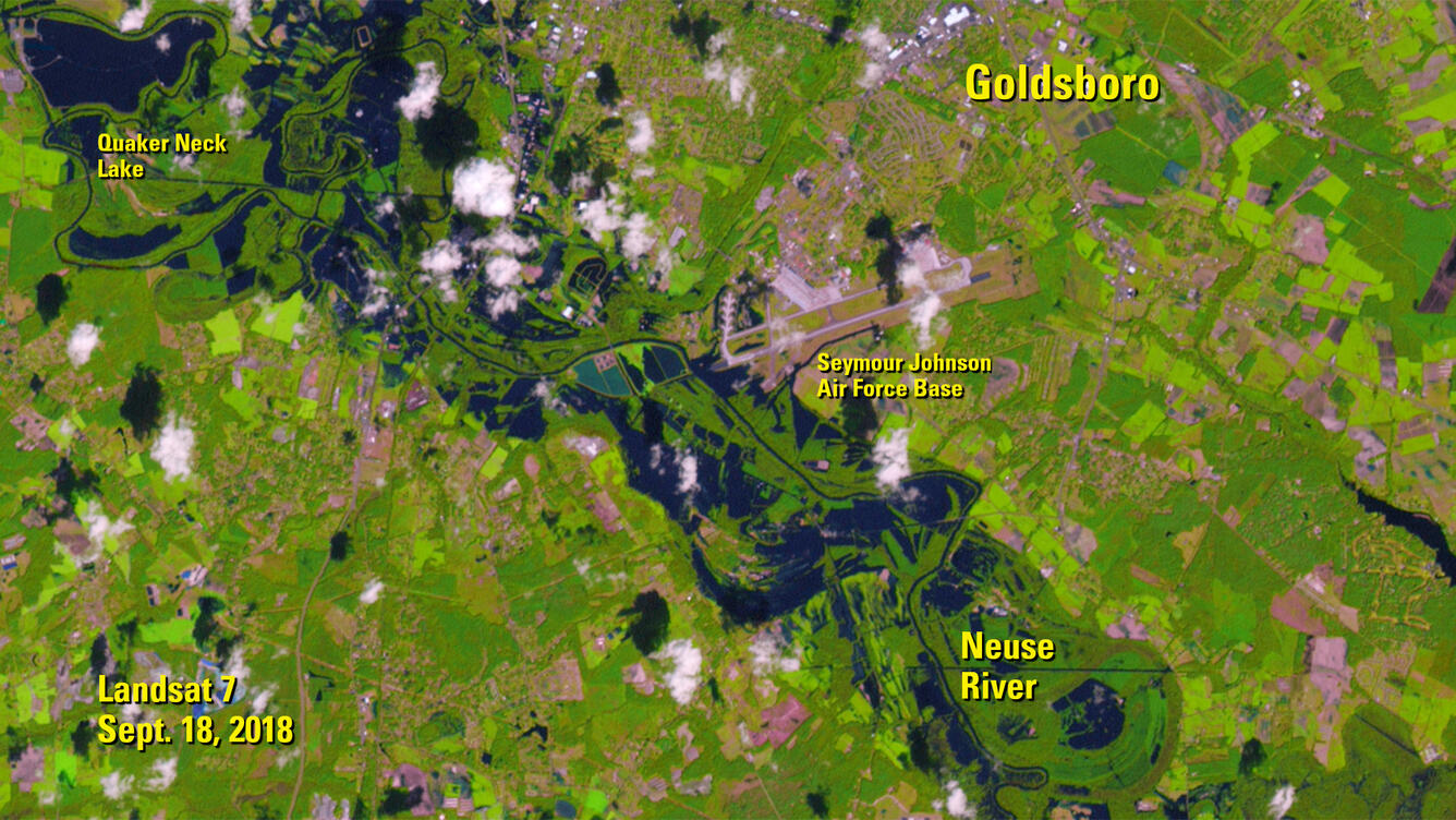 Landsat 8 image of Goldsboro, N.C.