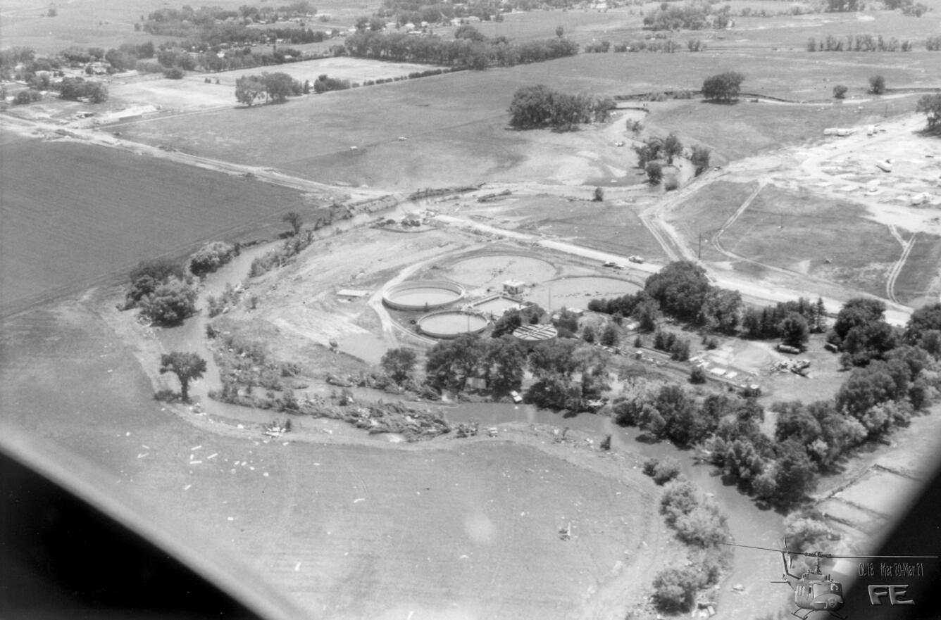 The sewage treatment plant