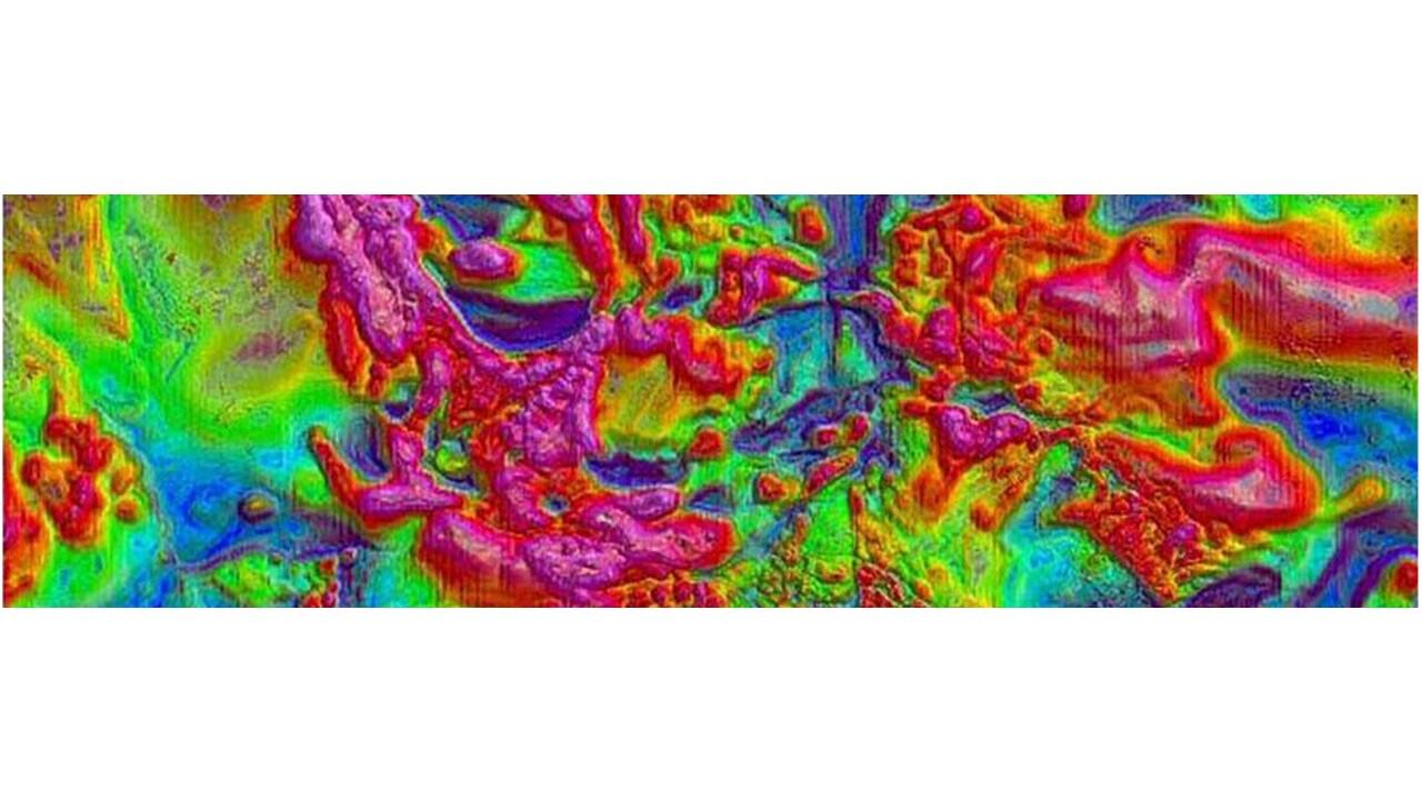 Earth MRI image of minerals map