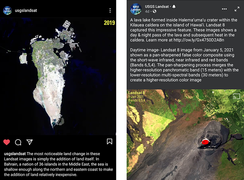 Popular Landsat Social Media Posts