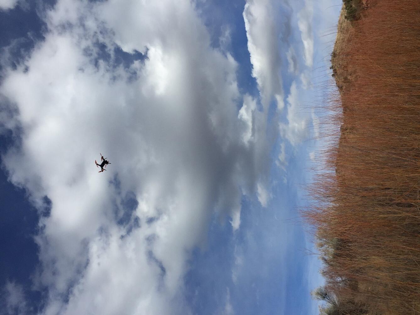 Unmanned Aerial System in flight