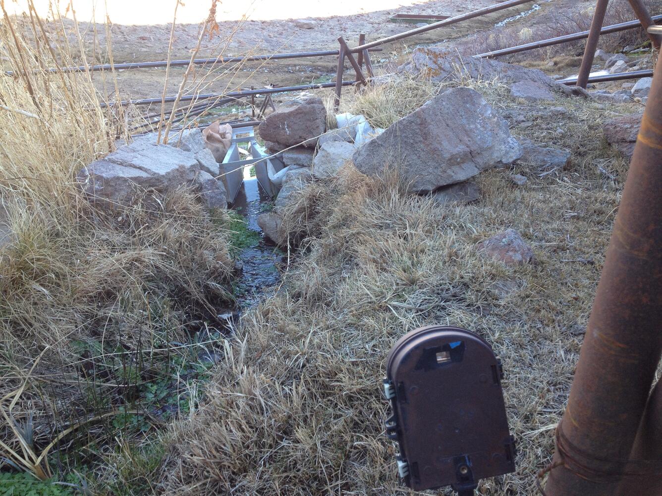 South Antelope Spring looking downstream towards flume, Black Rock National Conservation Area, Nev.