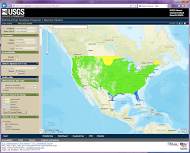Screenshot of GAP Program's Species Viewer