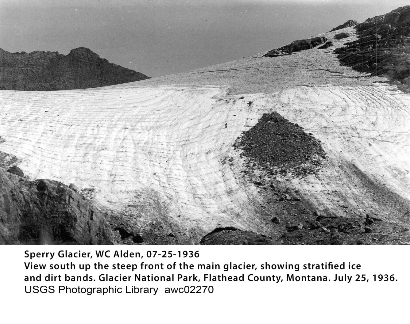 Sperry Glacier in Glacier National Park, circa 1936. Image 4 of 7