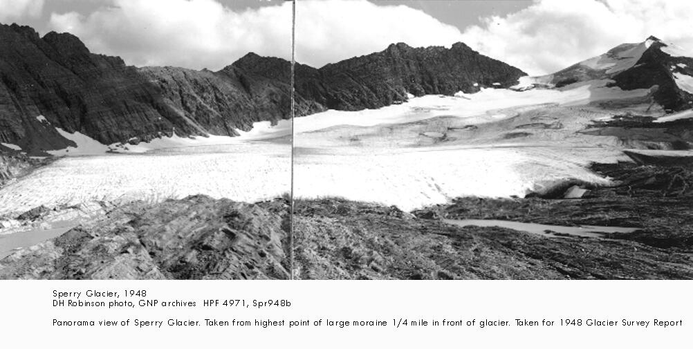 Sperry Glacier in Glacier National Park, circa 1948. Image 5 of 7
