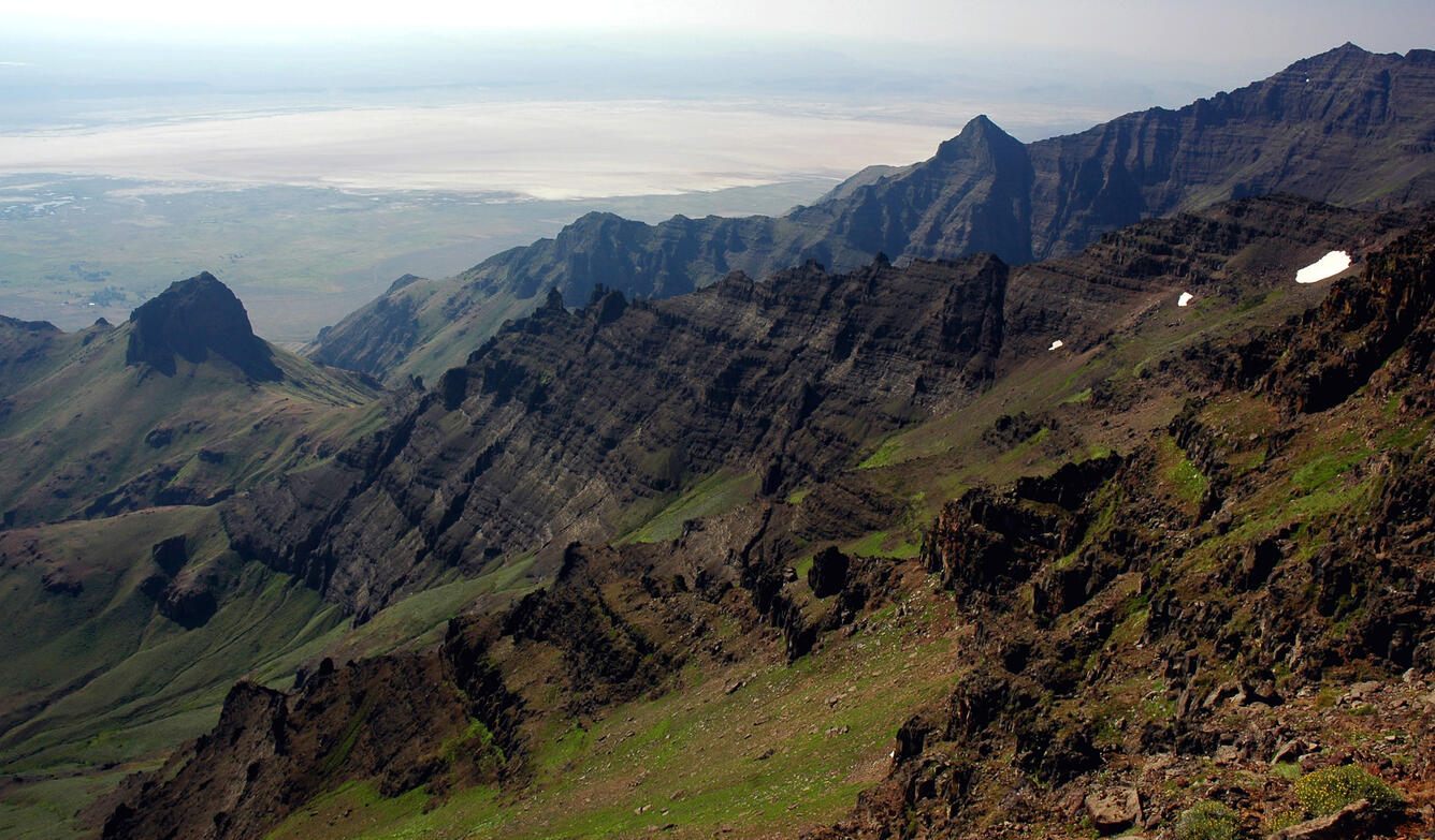 Columbia River Basalts seen at Steens Mountain, Oregon