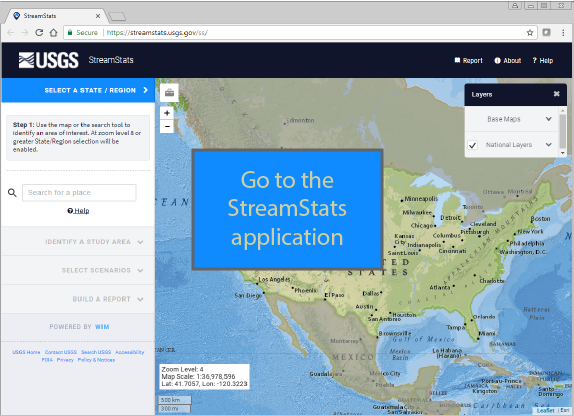 StreamStats application