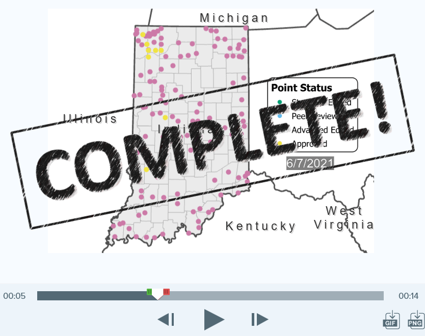THUMBNAIL: Timelapse of City/Town Halls in IN 