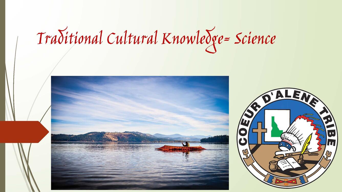 Titleslide for Traditional Culture Knowledge=Science